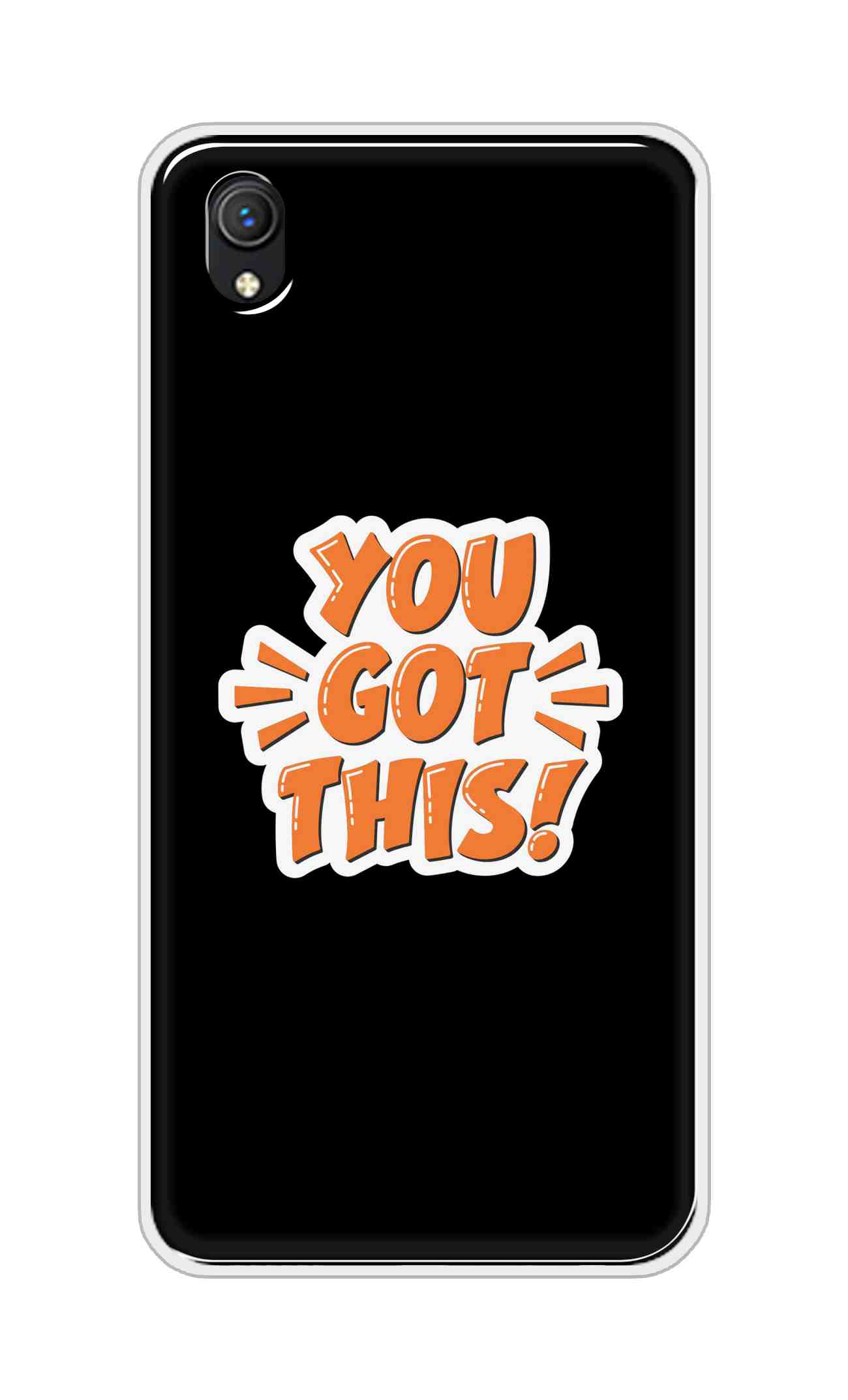 Coberta Back Cover For Vivo Y1s Back Cover Stylish Case - You Got This in Black Design D16649