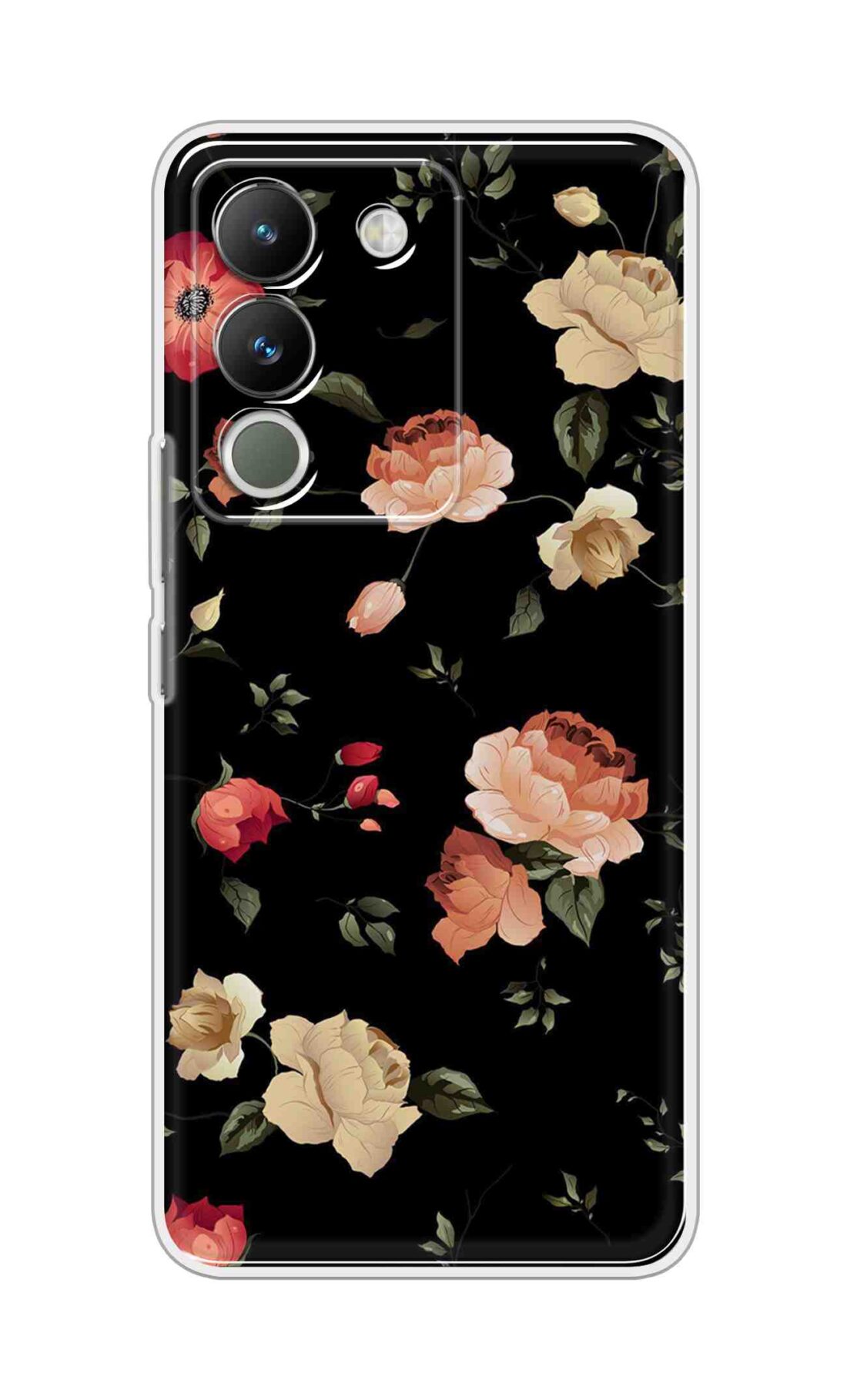 Coberta Back Cover For Vivo Y200 5G Back Cover Stylish Case - Bright Flowers Design D11411