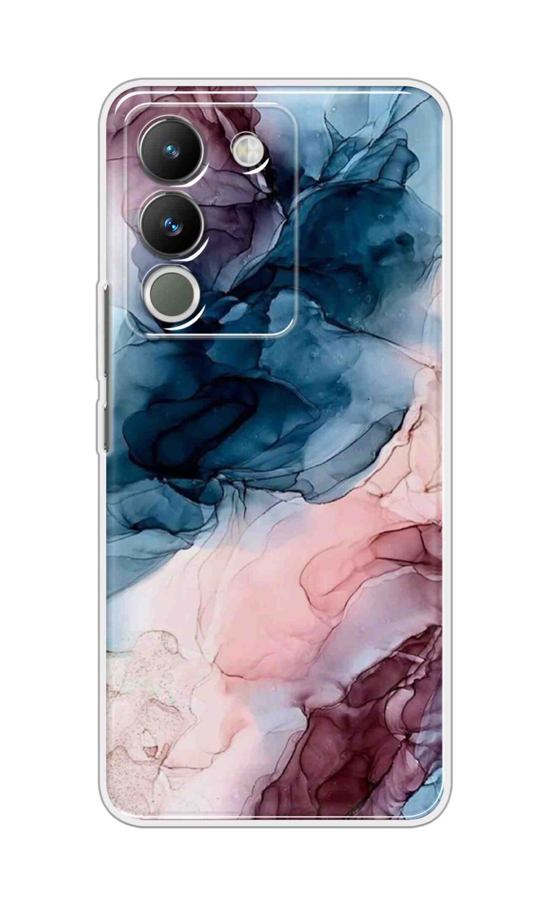 Coberta Back Cover For Vivo Y200 5G Back Cover Stylish Case - Colourful Marble Design D12694
