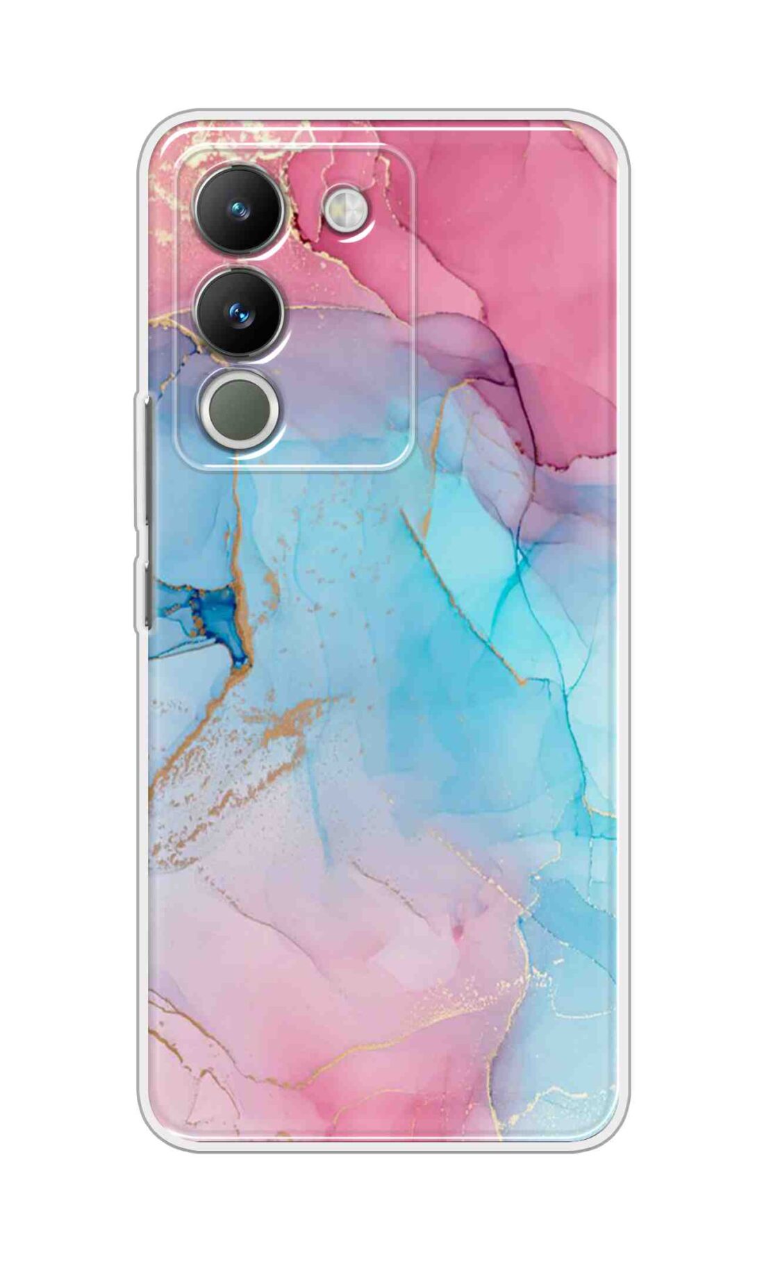 Coberta Back Cover For Vivo Y200 5G Back Cover Stylish Case - New Pink Marble Design D13670