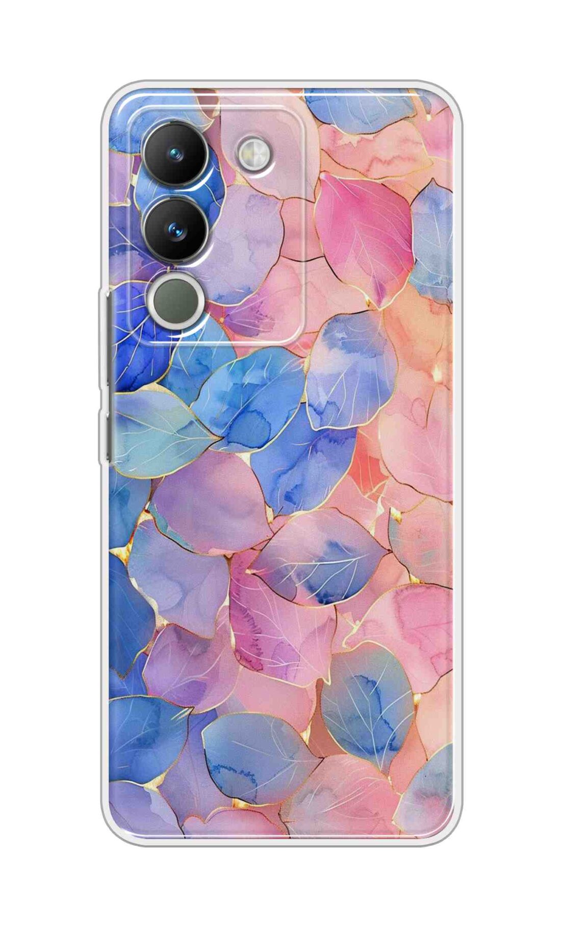 Coberta Back Cover For Vivo Y200 5G Back Cover Stylish Case - Multicolour Artifical Leaves Design D16491