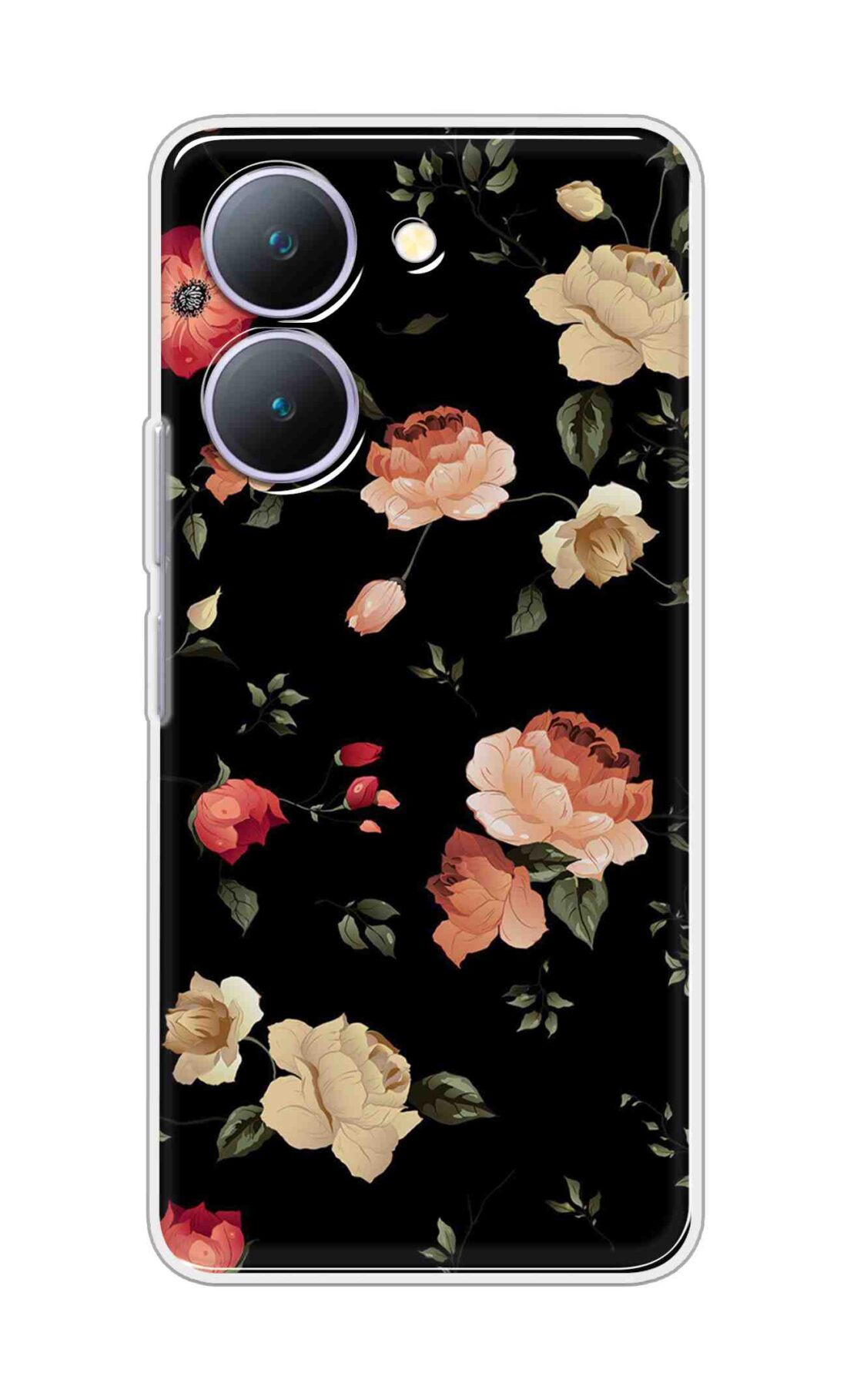 Coberta Back Cover For Vivo Y27 5G Back Cover Stylish Case - Bright Flowers Design D11411