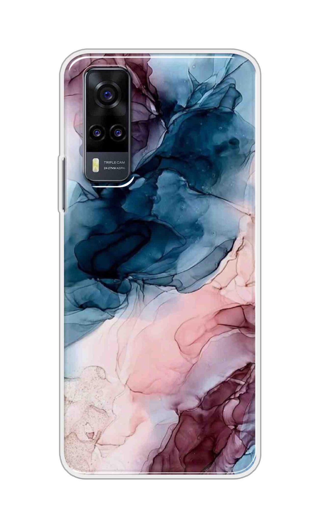 Coberta Back Cover For Vivo Y31 Back Cover Stylish Case - Colourful Marble Design D12694