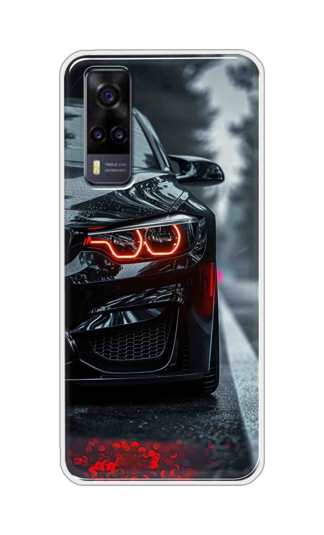 Coberta Back Cover For Vivo Y31 2021 Back Cover Stylish Case - Black Car Design D16542