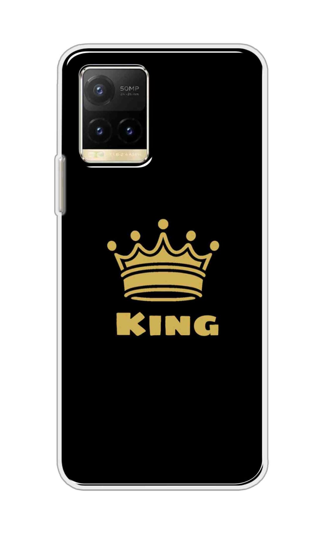 Coberta Back Cover For Vivo Y33T Back Cover Stylish Case - King Texts in Black Design D11092