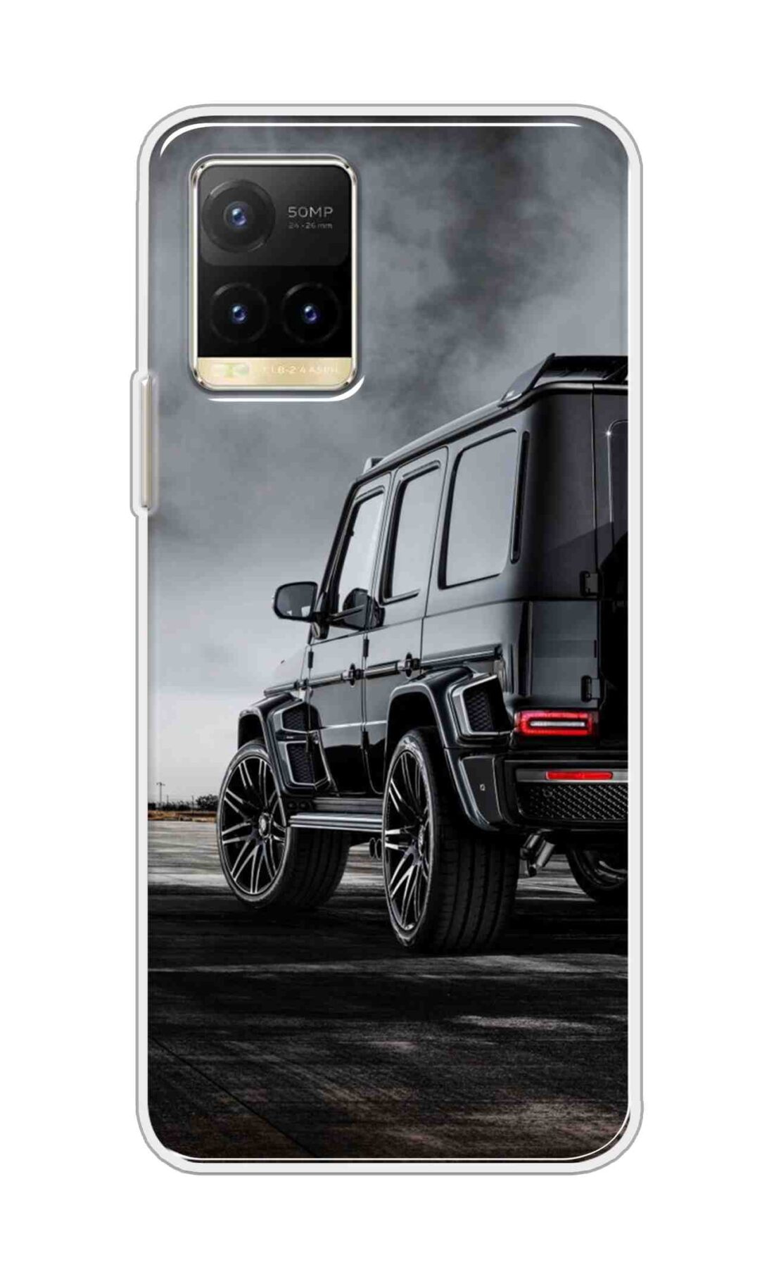 Coberta Back Cover For Vivo Y33T Back Cover Stylish Case - Black Suv Car Design D11967