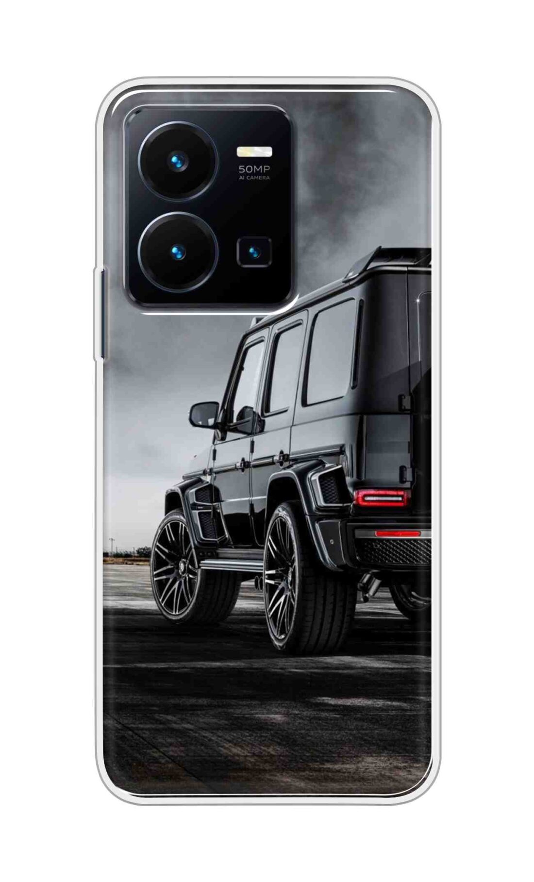 Coberta Back Cover For Vivo Y35 2022 Back Cover Stylish Case - Black Suv Car Design D11967
