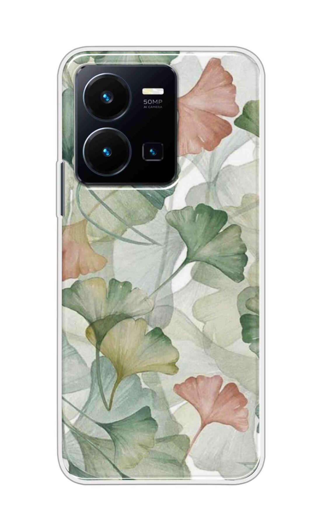 Coberta Back Cover For Vivo Y35 2022 Back Cover Stylish Case - Asthetic Leaves Pattern D14954