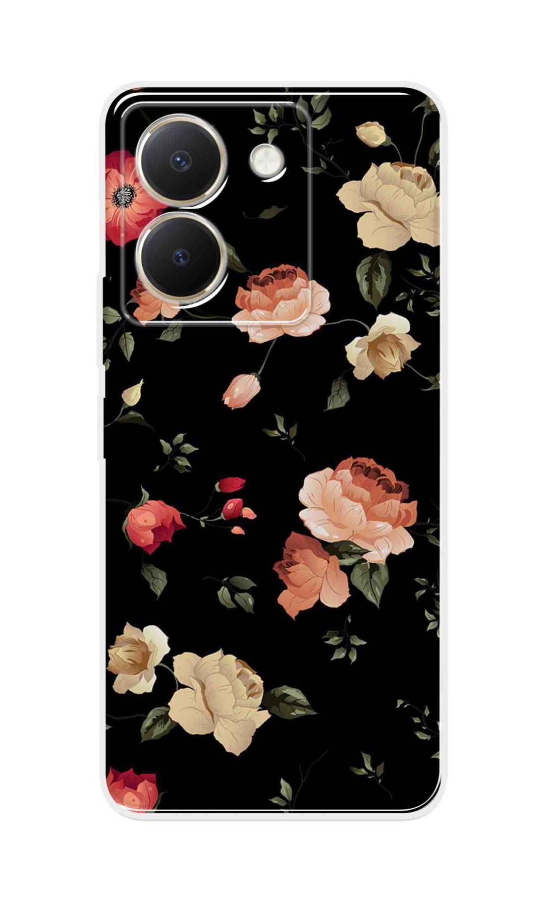 Coberta Back Cover For Vivo Y36 Back Cover Stylish Case - Bright Flowers Design D11411
