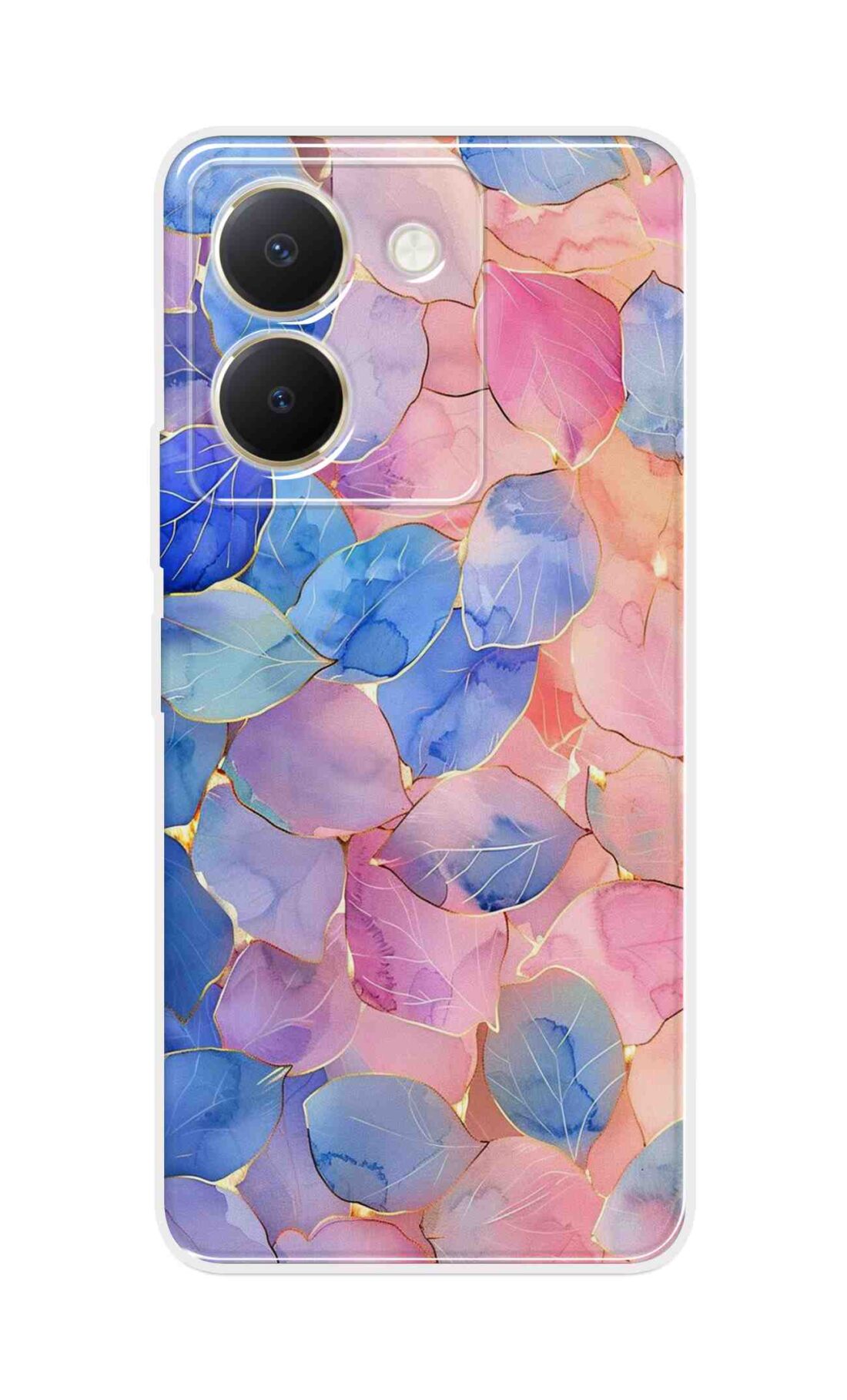 Coberta Back Cover For Vivo Y36 Back Cover Stylish Case - Multicolour Artifical Leaves Design D16491