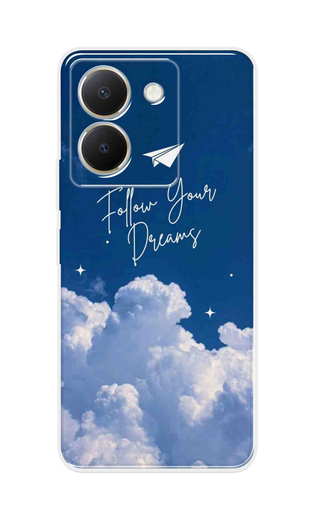 Coberta Back Cover For Vivo Y36 Back Cover Stylish Case - Follow Your Dreams in Sky Design D16531