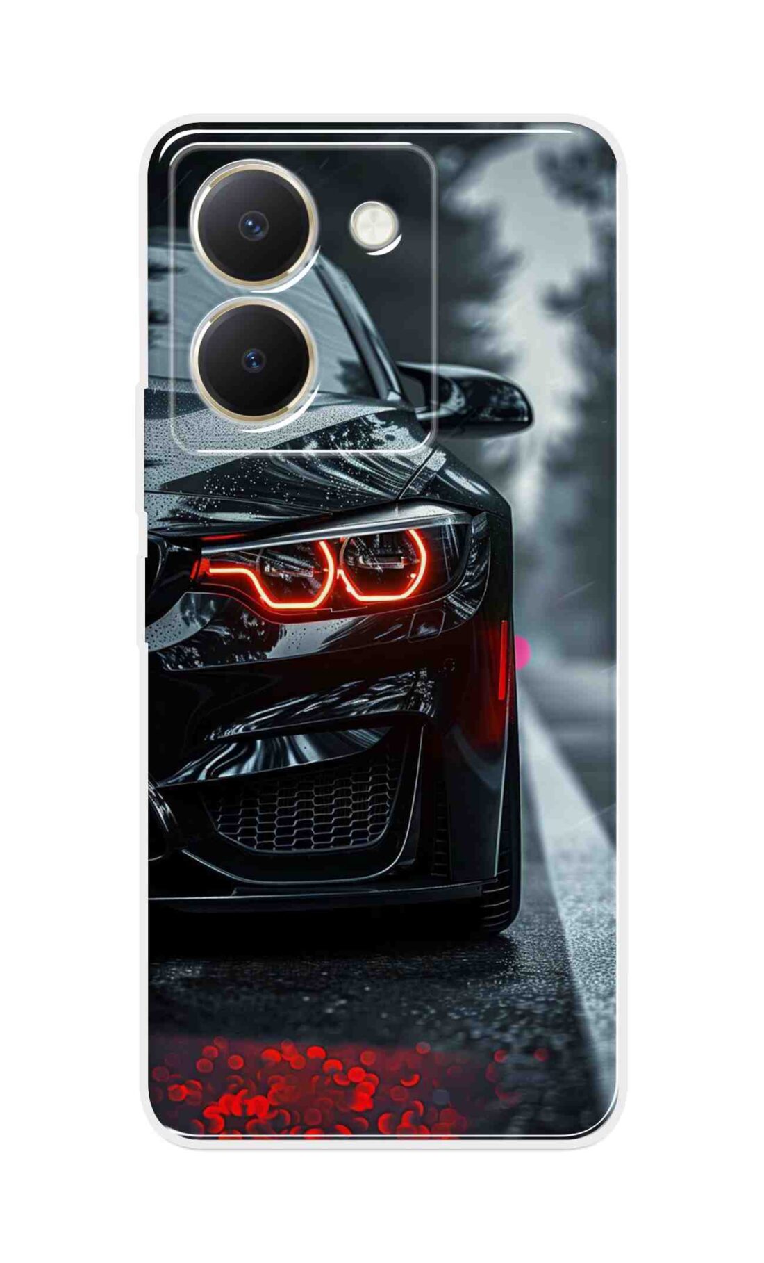 Coberta Back Cover For Vivo Y36 Back Cover Stylish Case - Black Car Design D16542