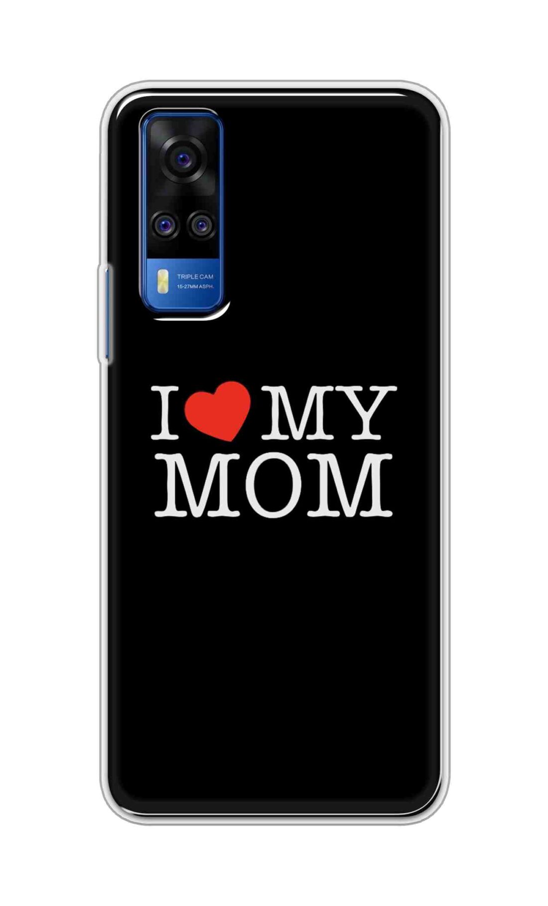 Coberta Back Cover For Vivo Y51A Back Cover Stylish Case - I Love My Mom in Black Design D11011