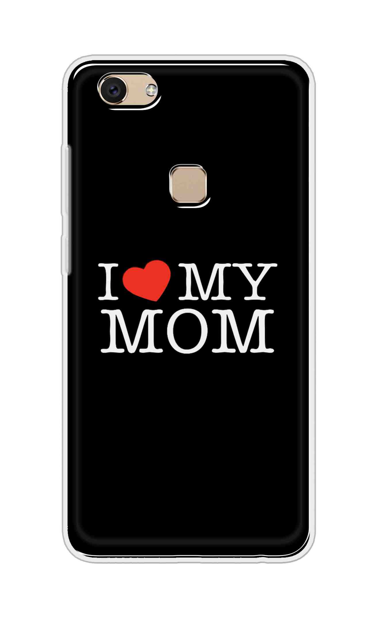 Coberta Back Cover For Vivo Y7 Back Cover Stylish Case - I Love My Mom in Black Design D11011