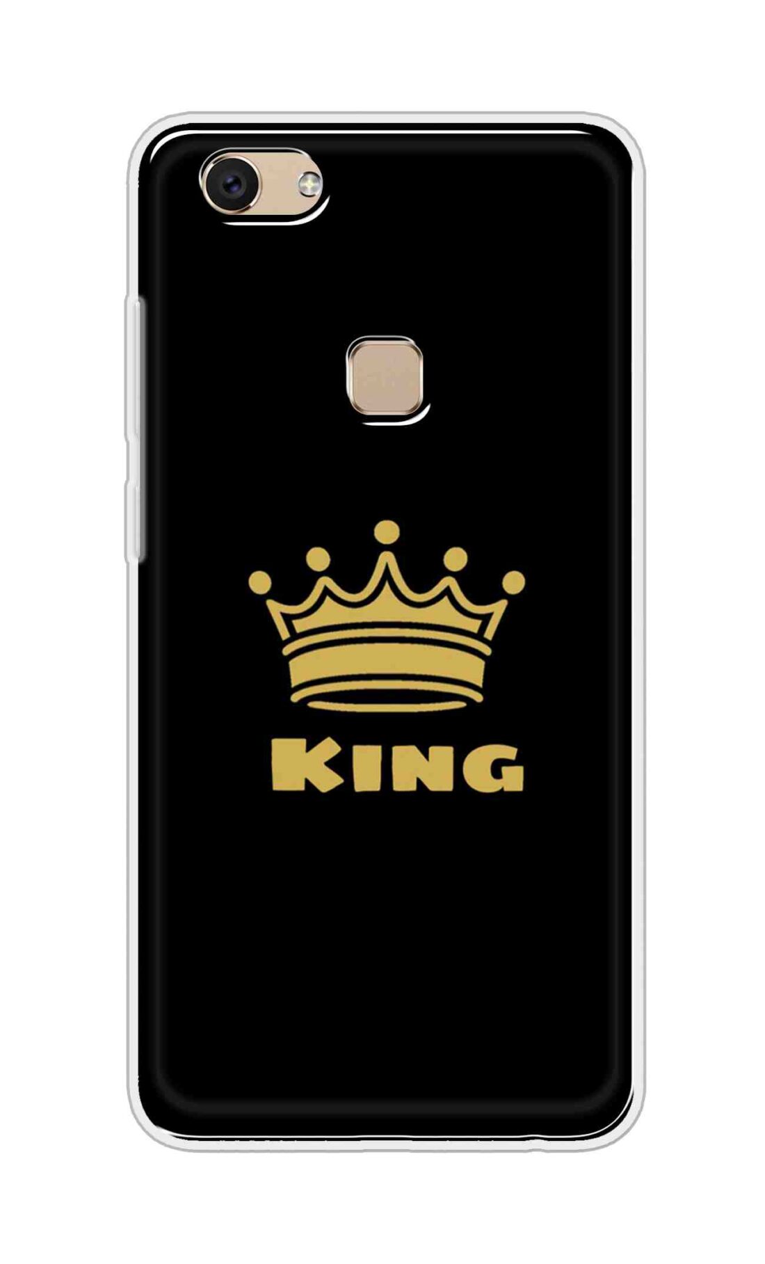 Coberta Back Cover For Vivo Y7 Back Cover Stylish Case - King Texts in Black Design D11092