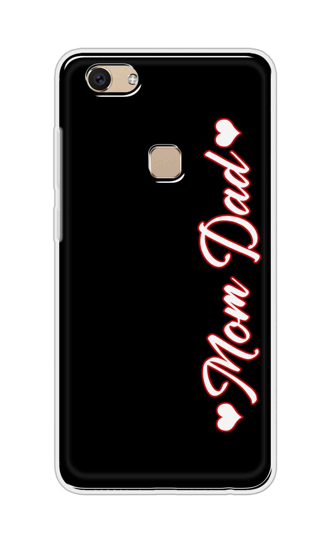 Coberta Back Cover For Vivo Y7 Back Cover Stylish Case - Mom and Dad in Black Design D16655