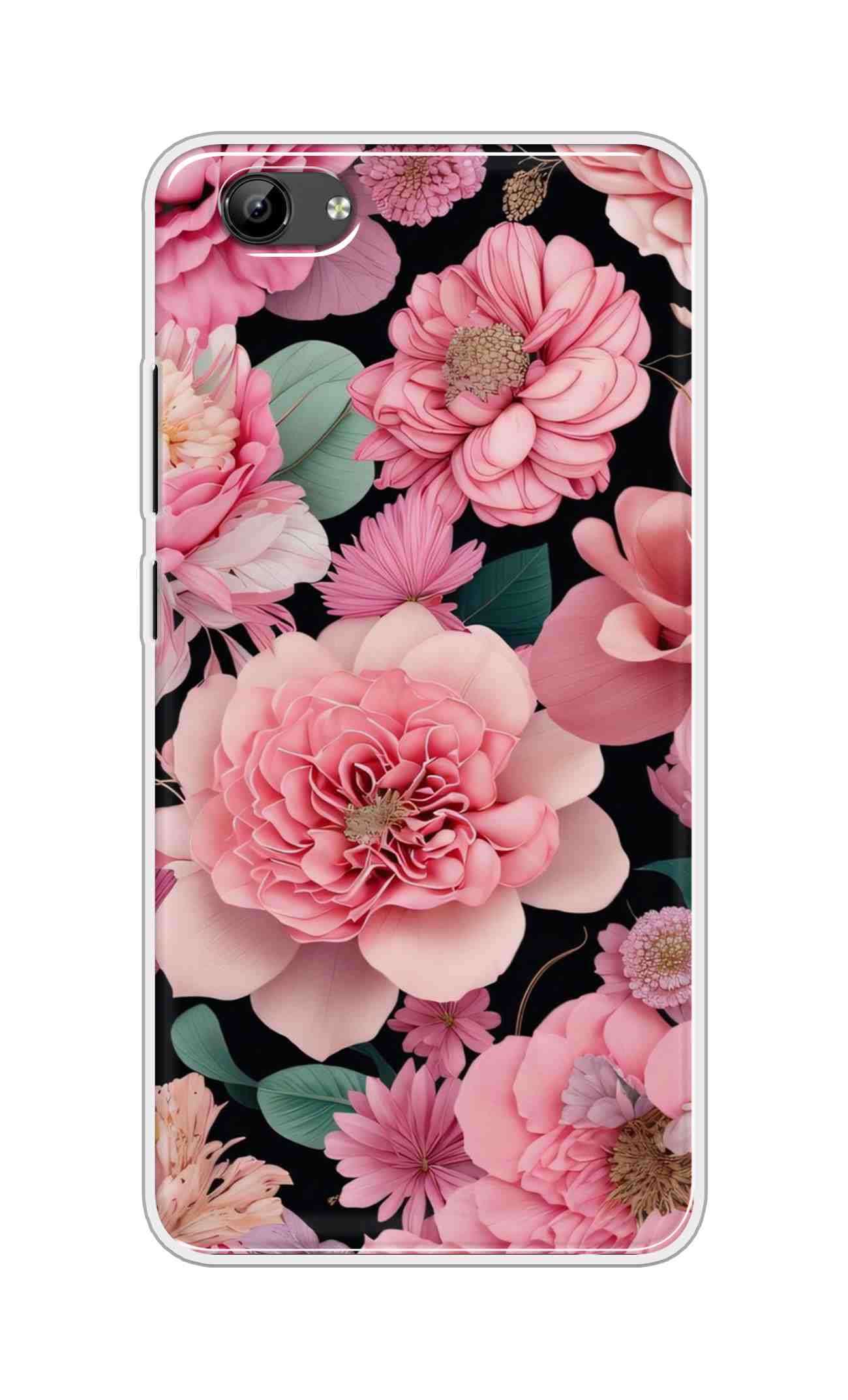 Coberta Back Cover For Vivo Y71i Back Cover Stylish Case - Pink Lotus Flowers Design D16233
