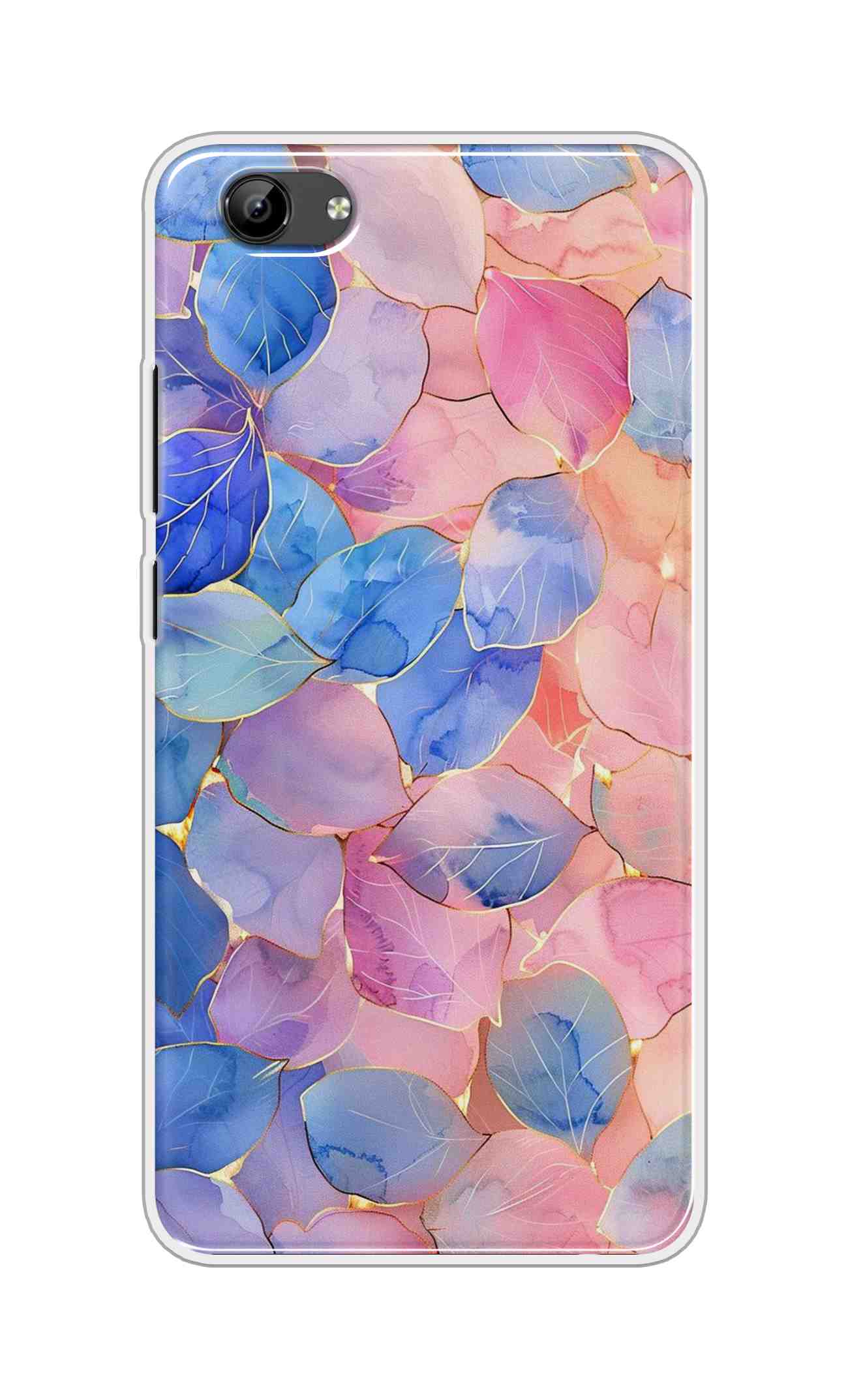 Coberta Back Cover For Vivo Y71i Back Cover Stylish Case - Multicolour Artifical Leaves Design D16491