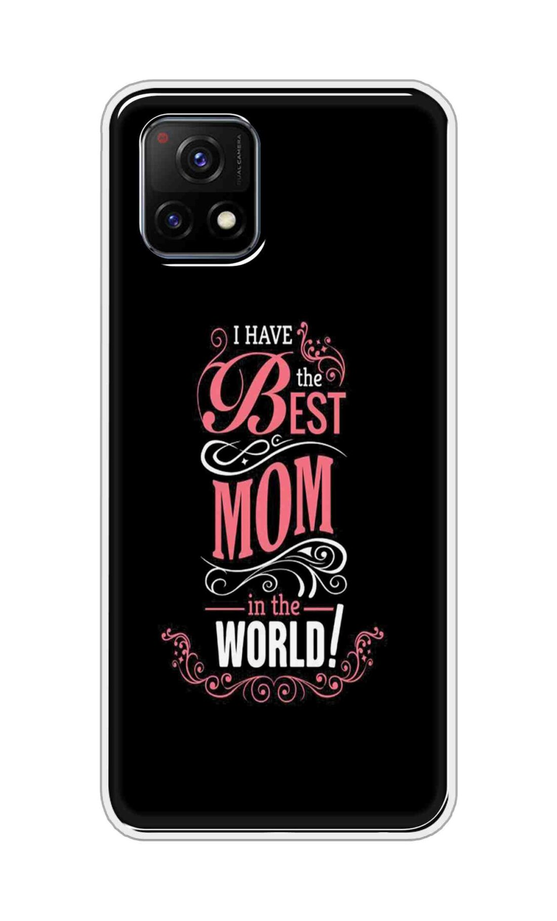 Coberta Back Cover For Vivo Y72 5G Back Cover Stylish Case - I Have the Best Mom in the World in Black Design D16497
