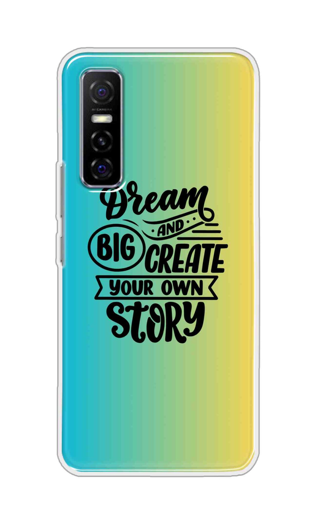 Coberta Back Cover For Vivo Y73S Back Cover Stylish Case - Dream Big and Create Your Own Story Design D16506