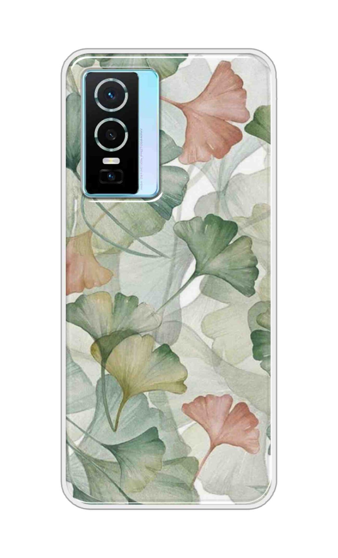 Coberta Back Cover For Vivo Y76 Back Cover Stylish Case - Asthetic Leaves Pattern D14954