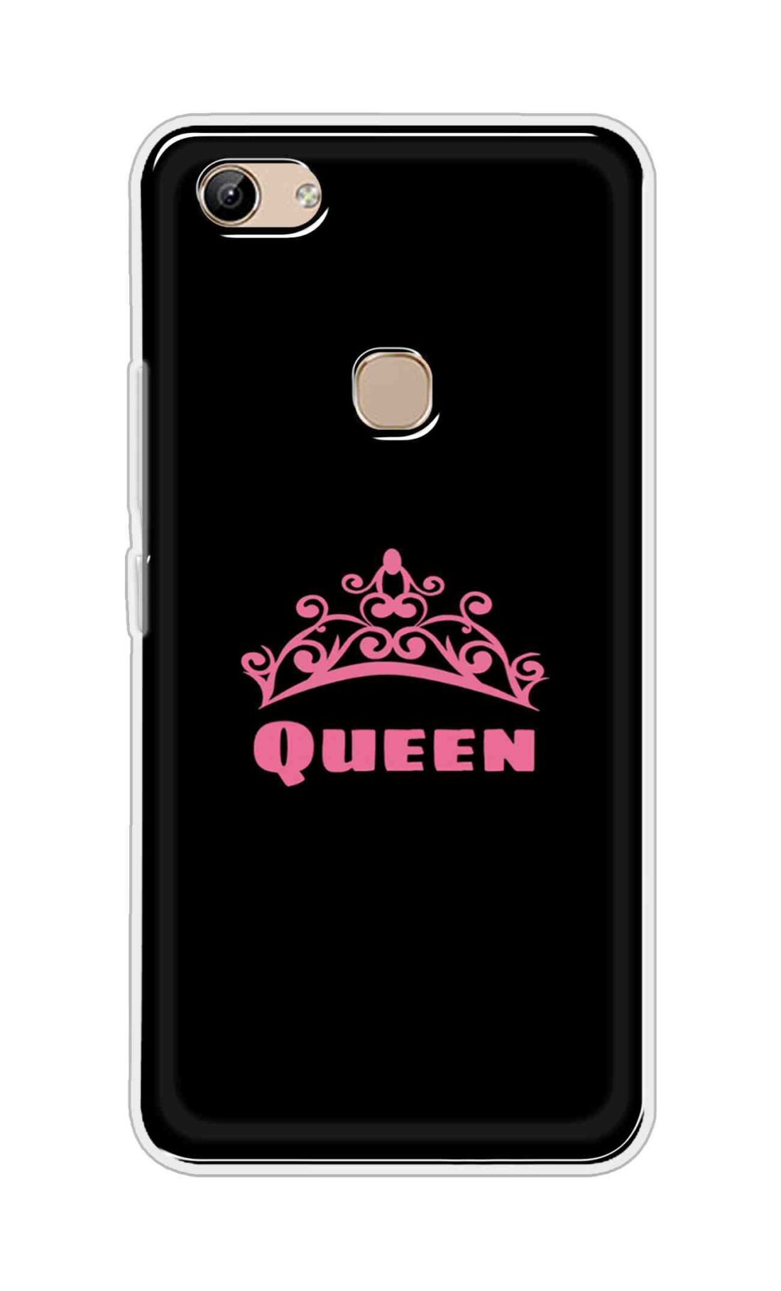Coberta Back Cover For Vivo Y81 Back Cover Stylish Case - Queen Texts in Black Design D11091