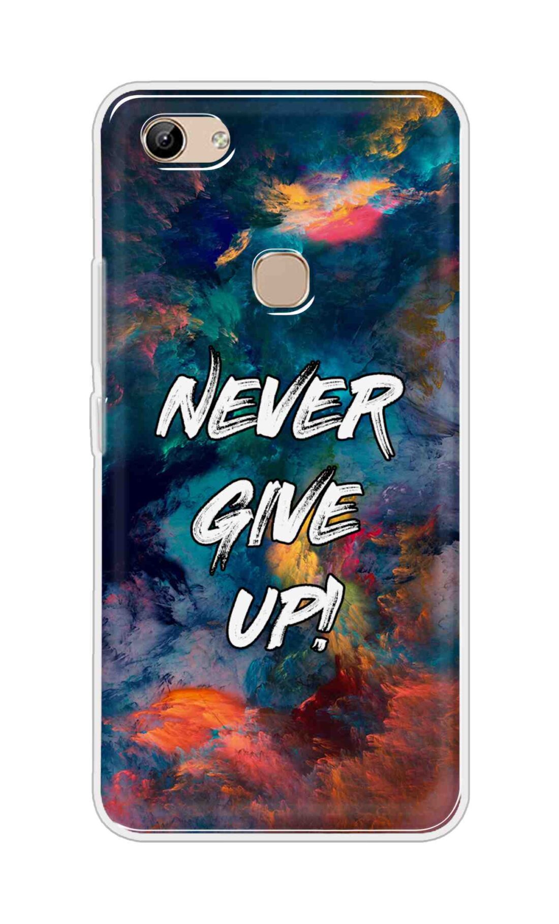 Coberta Back Cover For Vivo Y81 Back Cover Stylish Case - Never Give Up in Colour Storm Design D11928