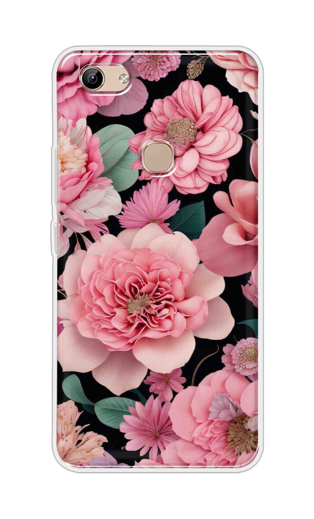 Coberta Back Cover For Vivo Y81 Back Cover Stylish Case - Pink Lotus Flowers Design D16233