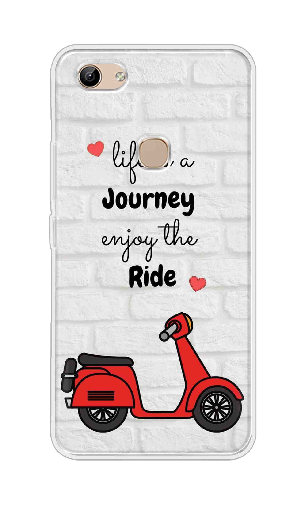 Coberta Back Cover For Vivo Y81 Back Cover Stylish Case - Life is a Journey Enjoy the Ride Design D16541