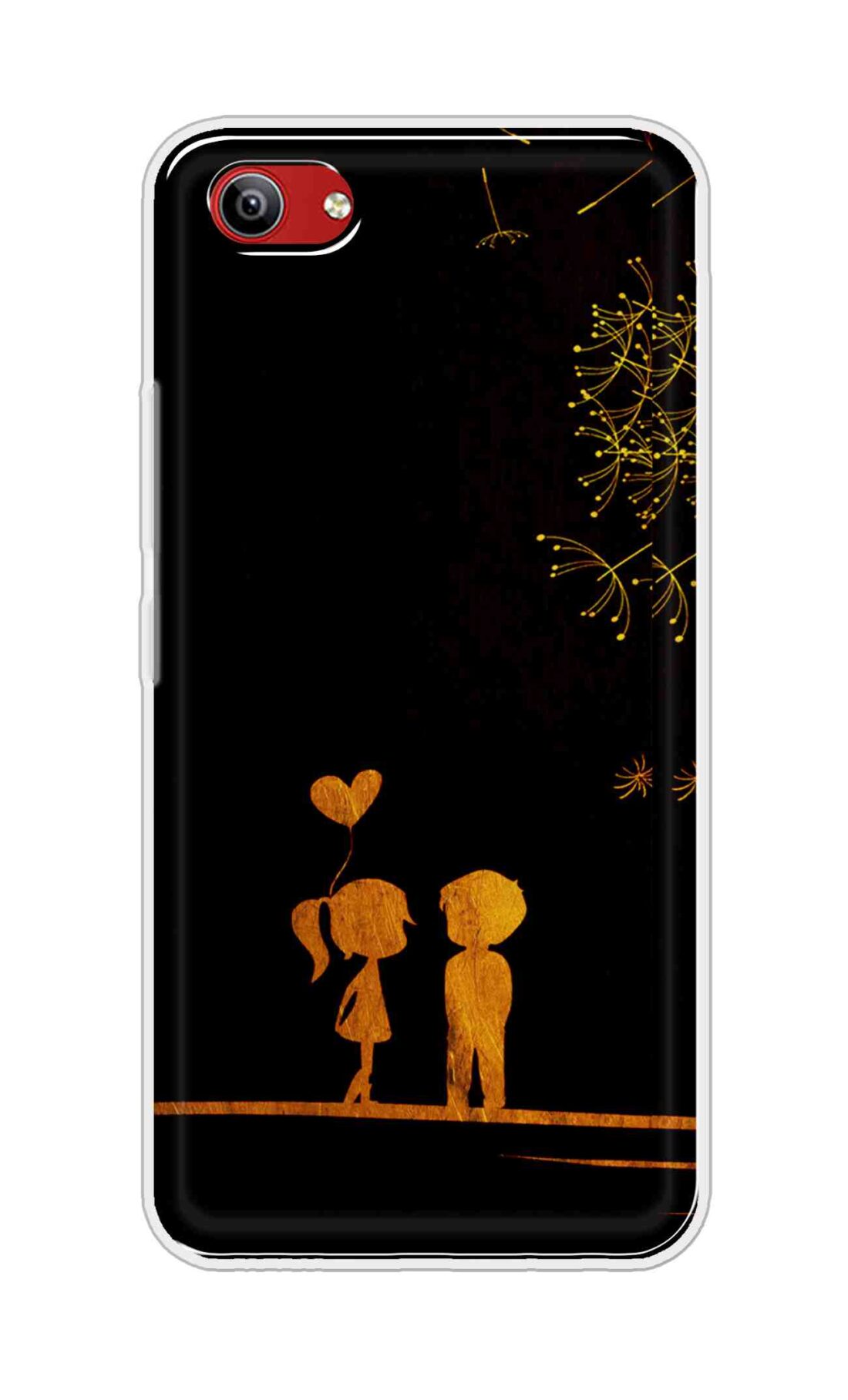 Coberta Back Cover For Vivo Y81i Back Cover Stylish Case - Girl and Boy Love in Black Design D11017