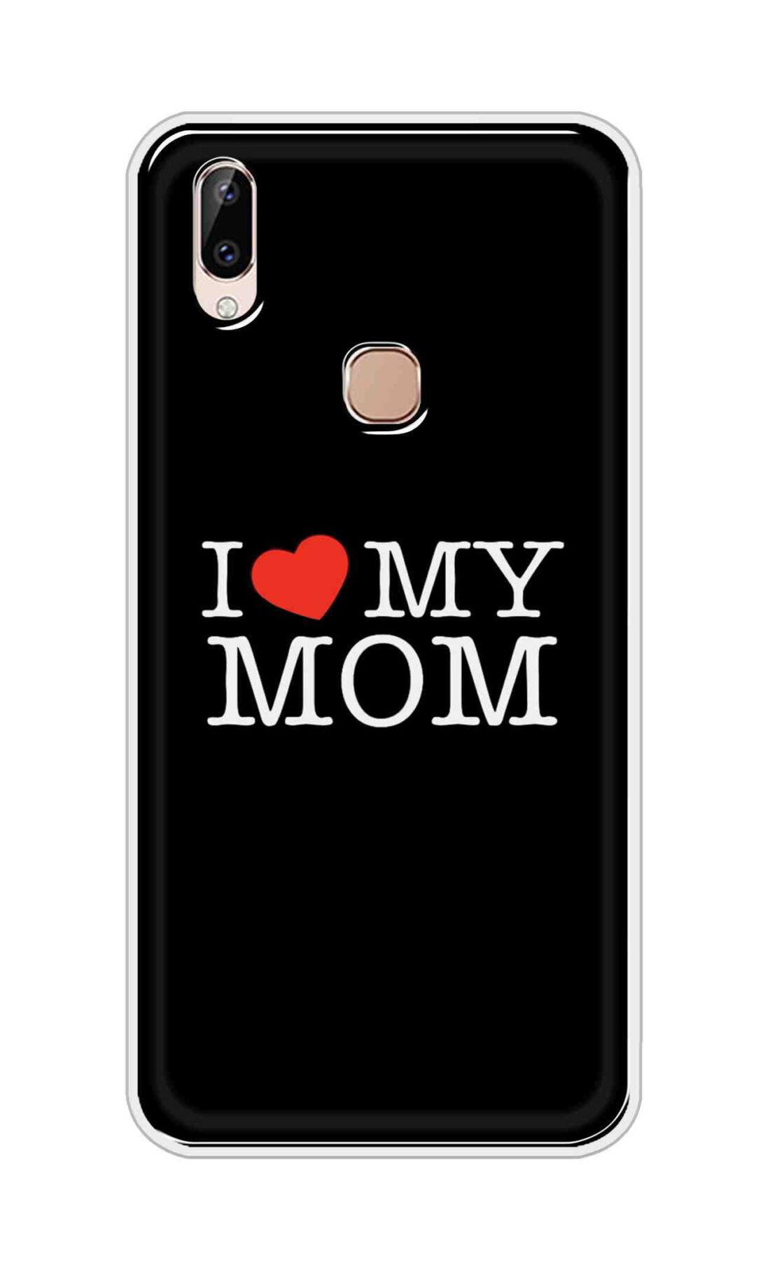 Coberta Back Cover For Vivo Y83 Pro Back Cover Stylish Case - I Love My Mom in Black Design D11011