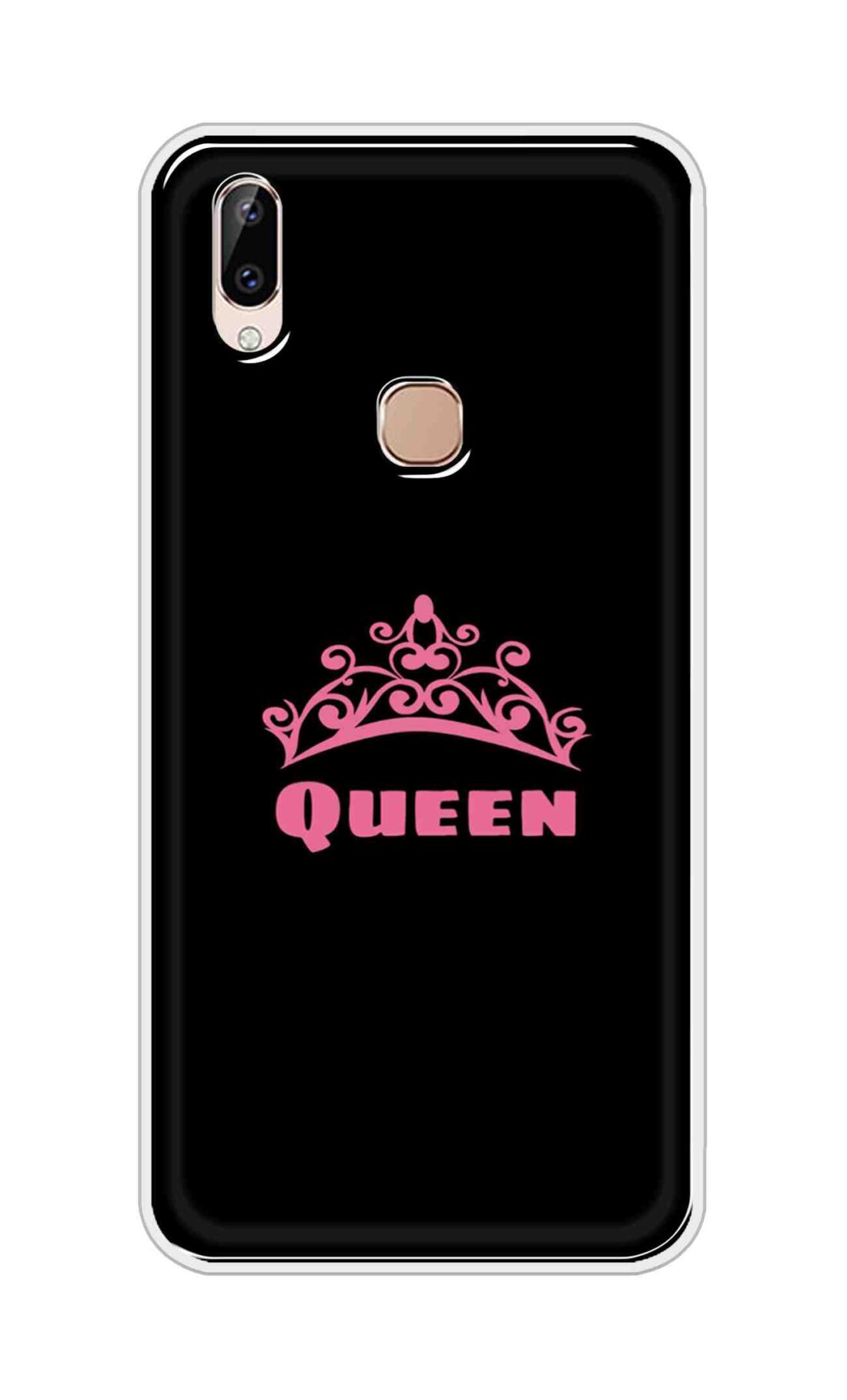 Coberta Back Cover For Vivo Y83 Pro Back Cover Stylish Case - Queen Texts in Black Design D11091
