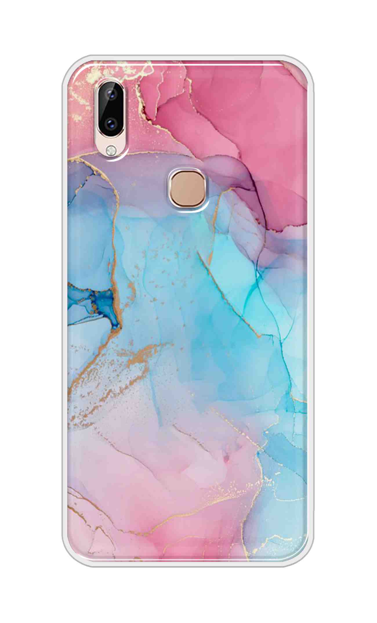 Coberta Back Cover For Vivo Y83 Pro Back Cover Stylish Case - New Pink Marble Design D13670