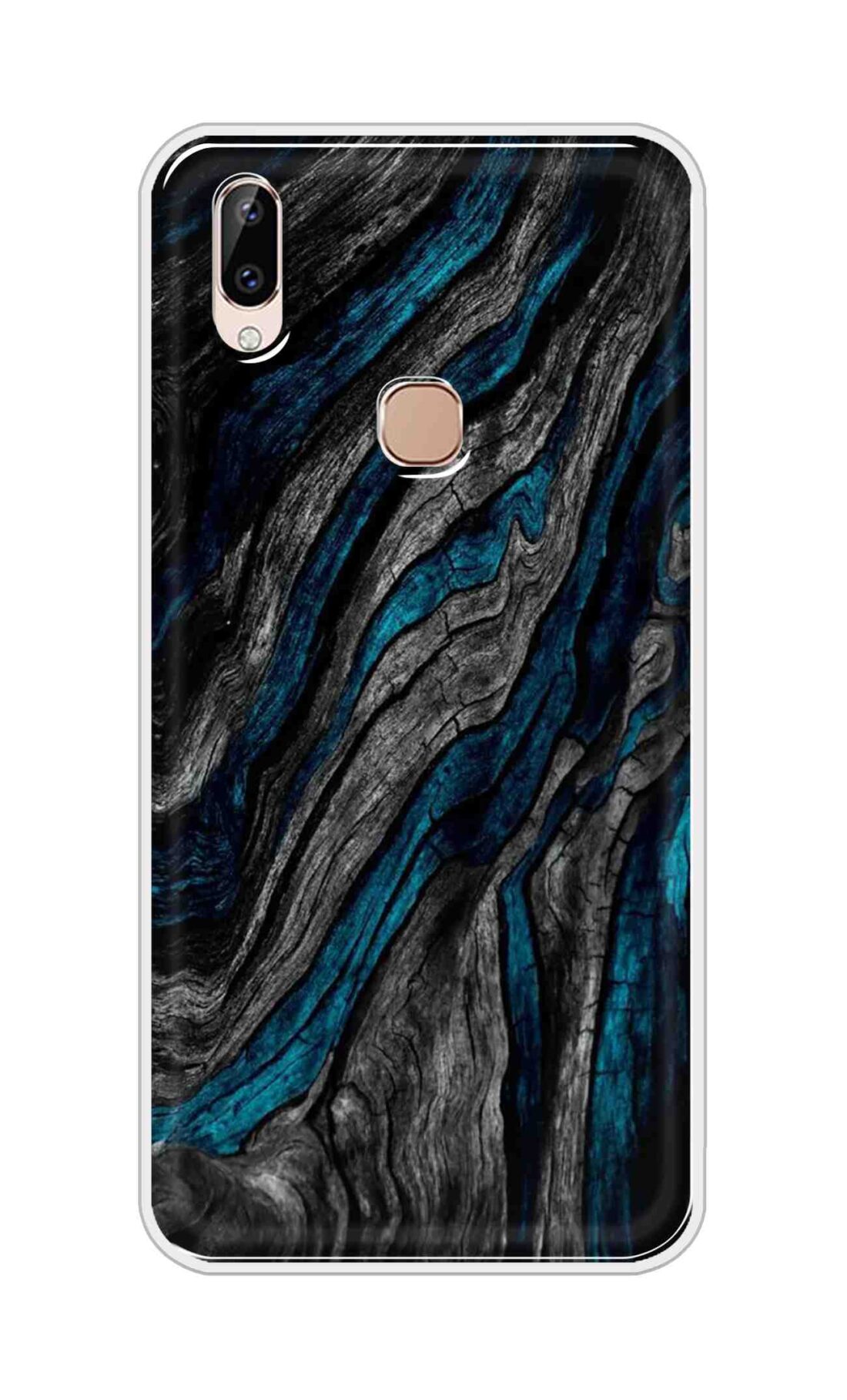 Coberta Back Cover For Vivo Y83 Pro Back Cover Stylish Case - Grey and Blue Mountain Design D16028