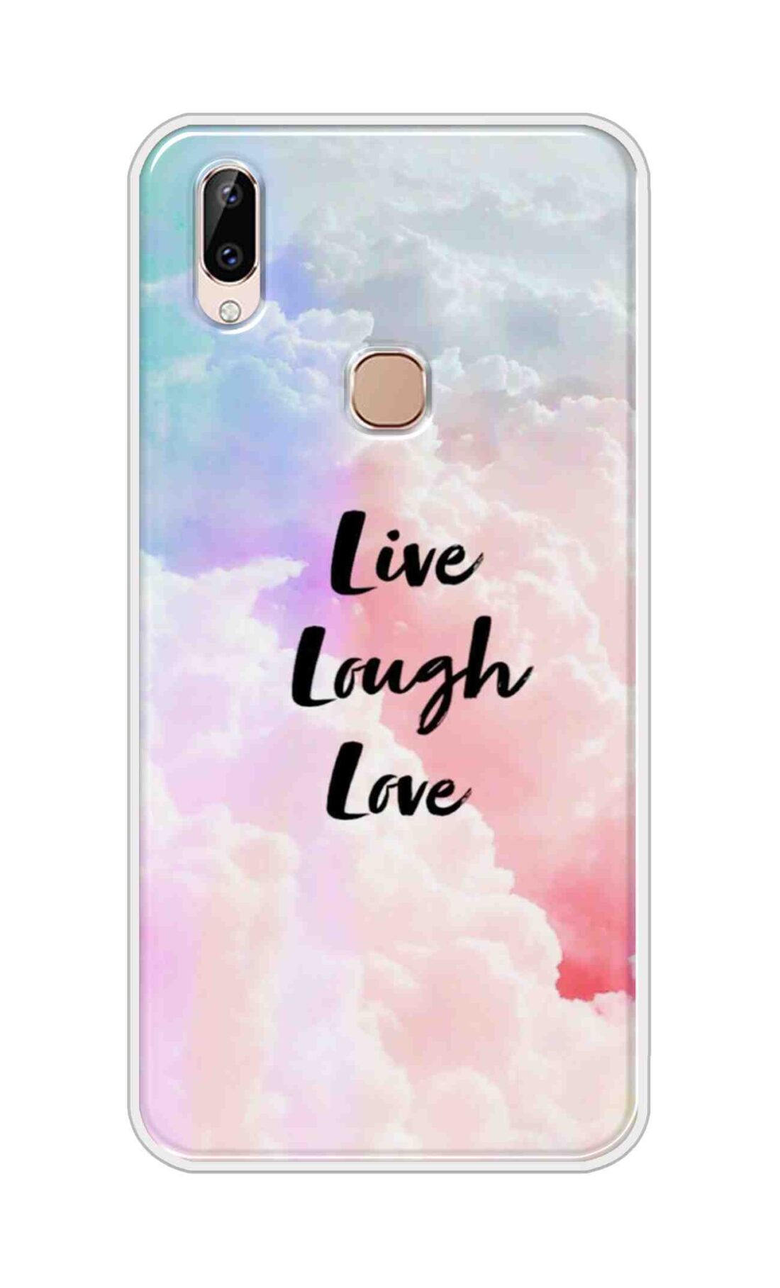 Coberta Back Cover For Vivo Y83 Pro Back Cover Stylish Case - Live Laugh Love Text Design D16091