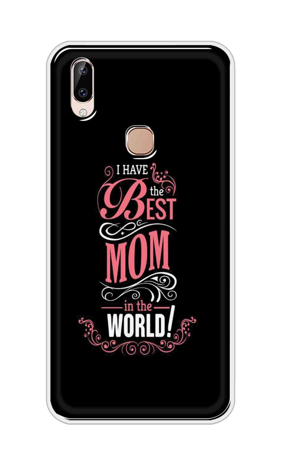 Coberta Back Cover For Vivo Y83 Pro Back Cover Stylish Case - I Have the Best Mom in the World in Black Design D16497