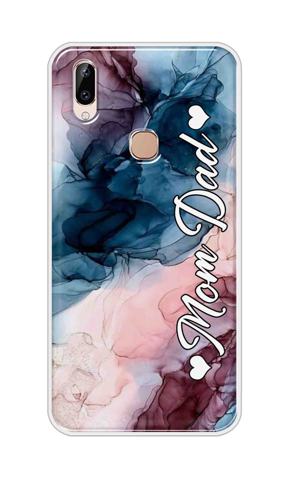 Coberta Back Cover For Vivo Y83 Pro Back Cover Stylish Case - Mom and Dad on Colourful Marble D16654