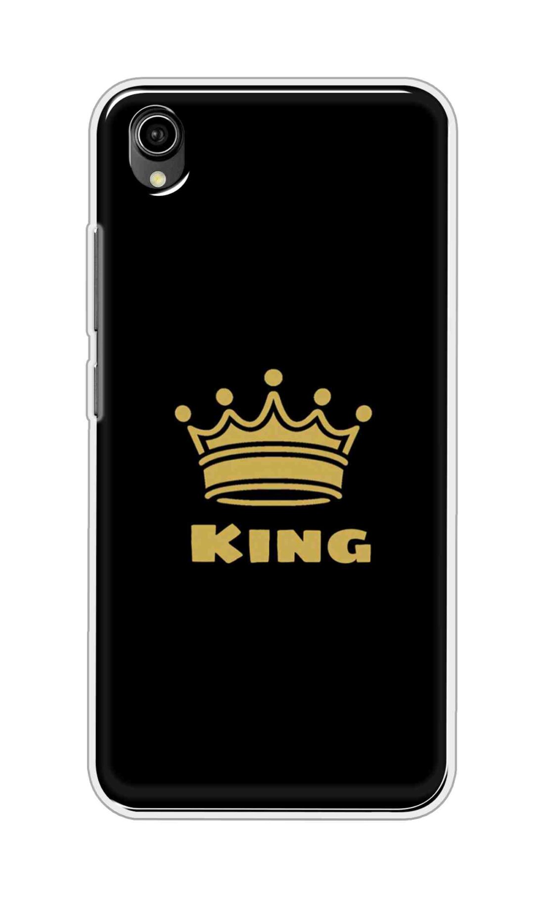 Coberta Back Cover For Vivo Y90 Back Cover Stylish Case - King Texts in Black Design D11092
