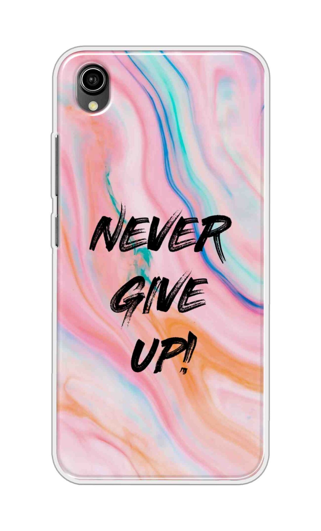 Coberta Back Cover For Vivo Y90 Back Cover Stylish Case - Never Give Up in Multicolour Design D11925