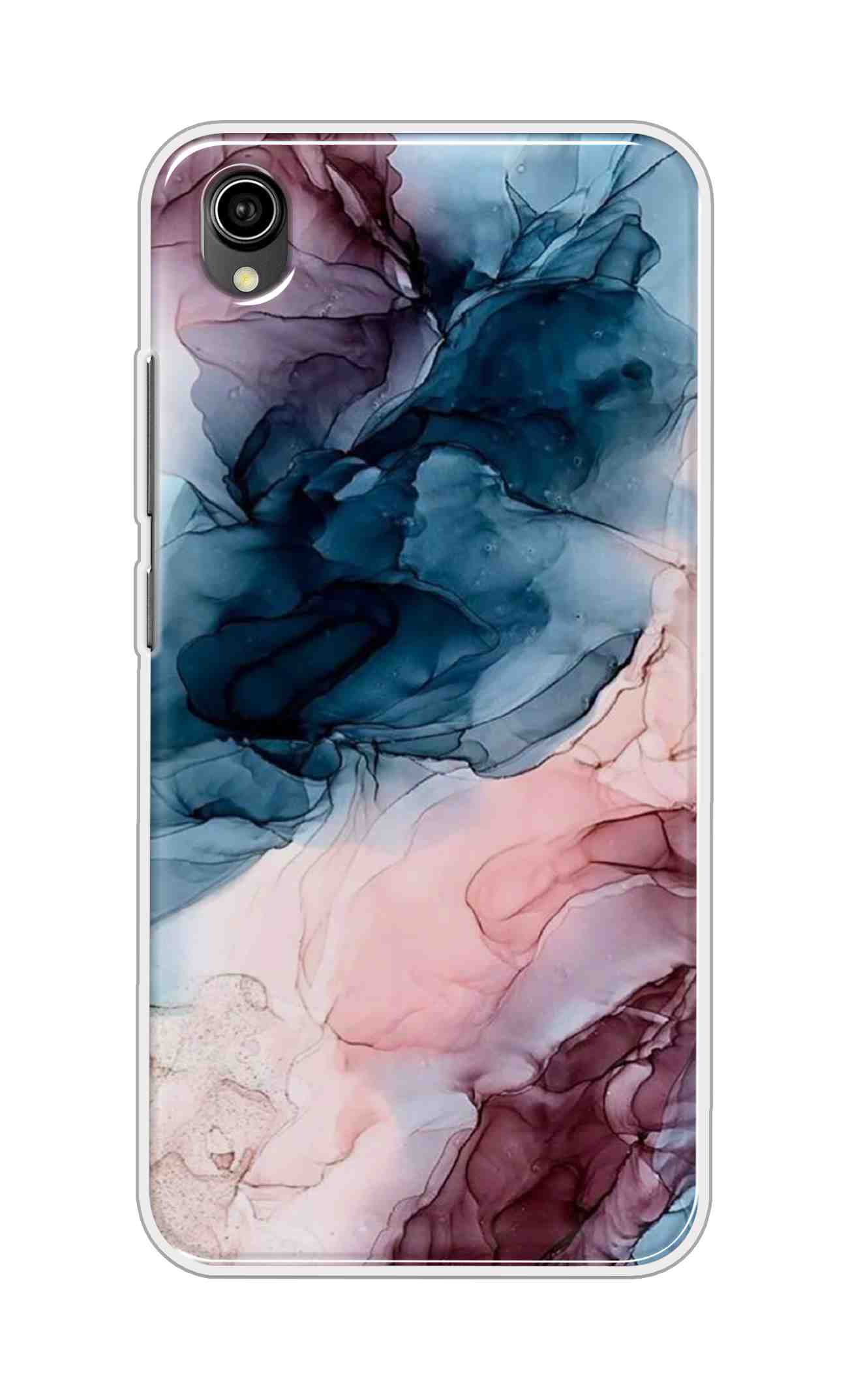 Coberta Back Cover For Vivo Y90 Back Cover Stylish Case - Colourful Marble Design D12694
