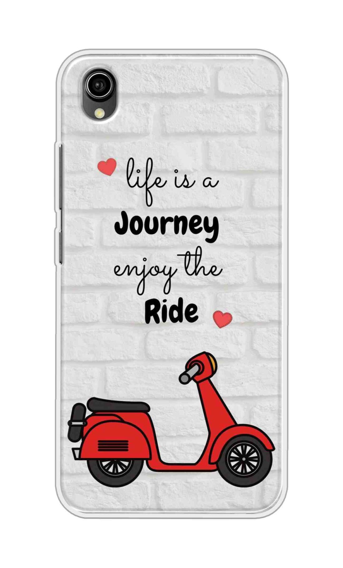 Coberta Back Cover For Vivo Y90 Back Cover Stylish Case - Life is a Journey Enjoy the Ride Design D16541