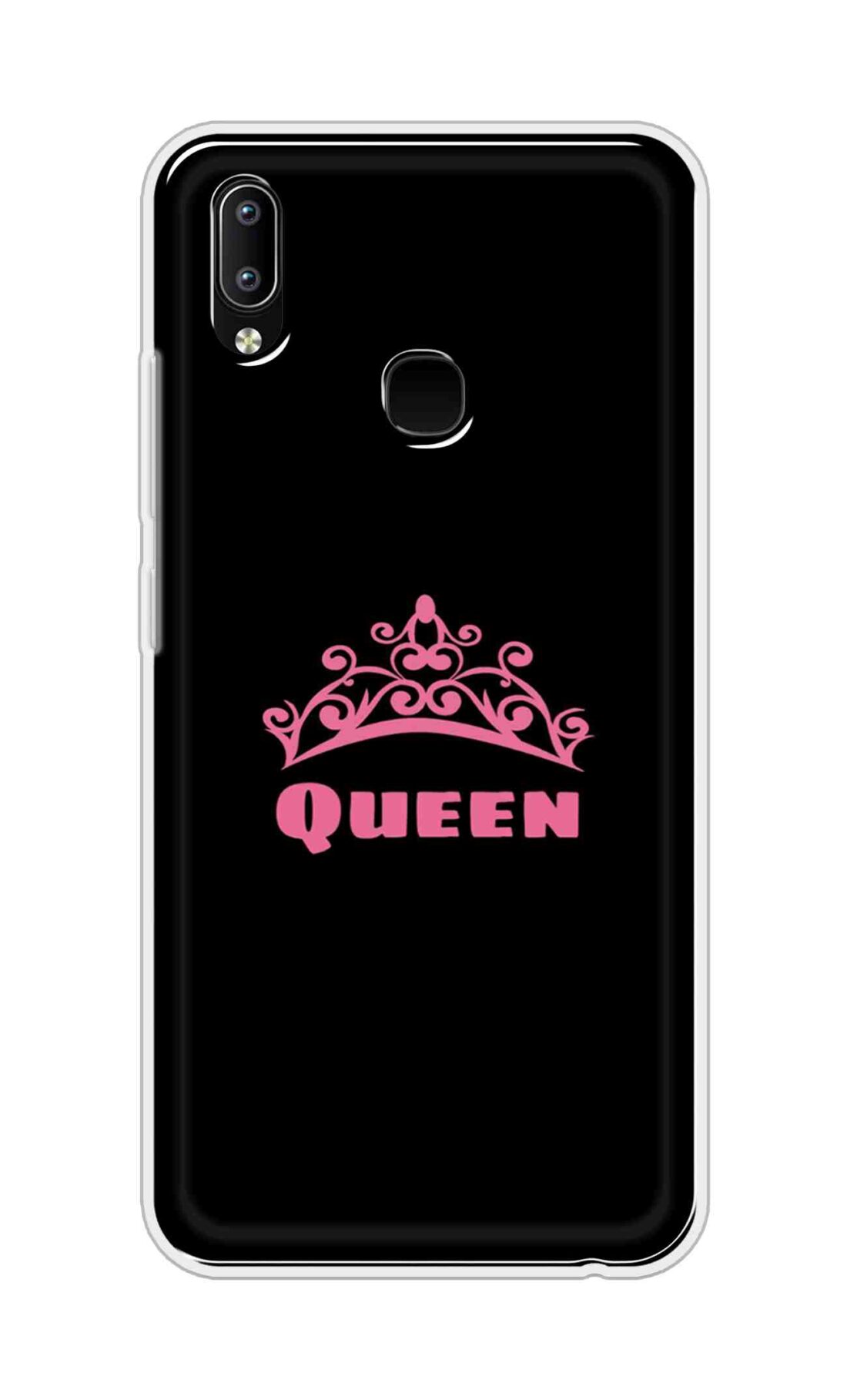 Coberta Back Cover For Vivo Y91 Back Cover Stylish Case - Queen Texts in Black Design D11091
