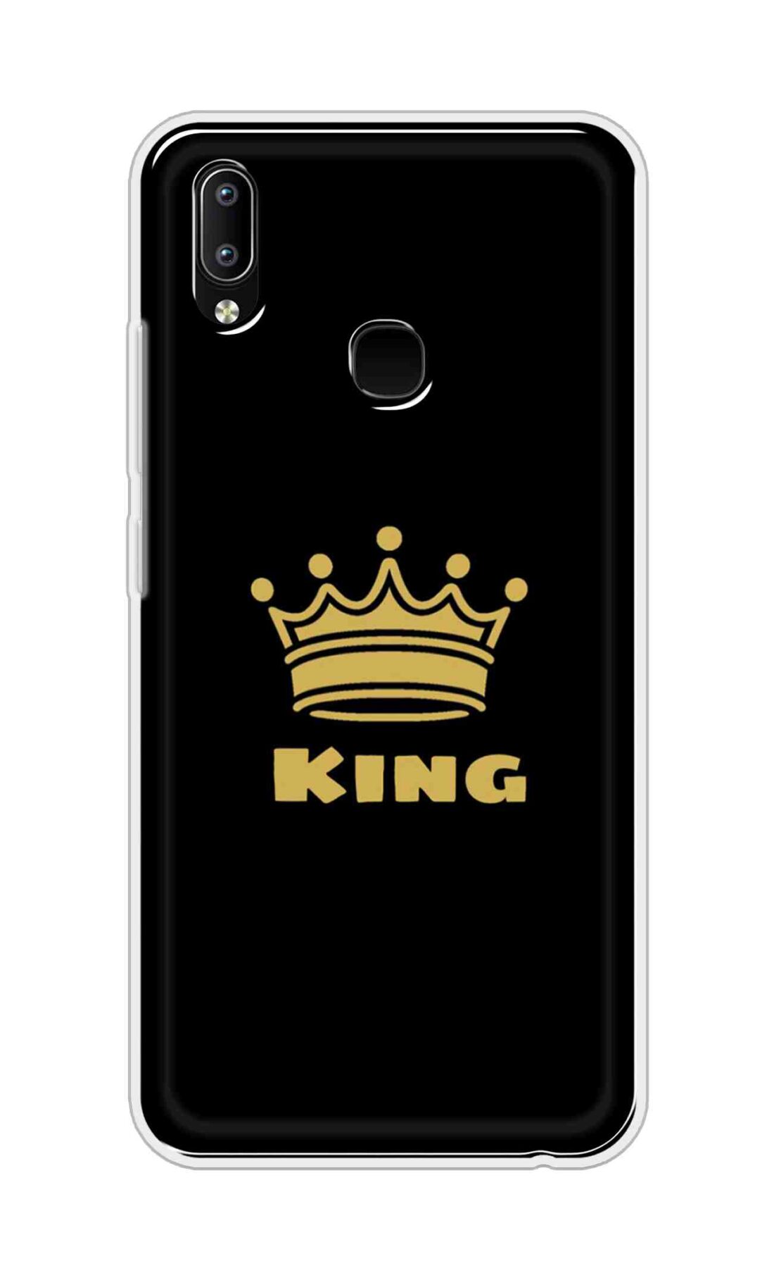 Coberta Back Cover For Vivo Y91 Back Cover Stylish Case - King Texts in Black Design D11092