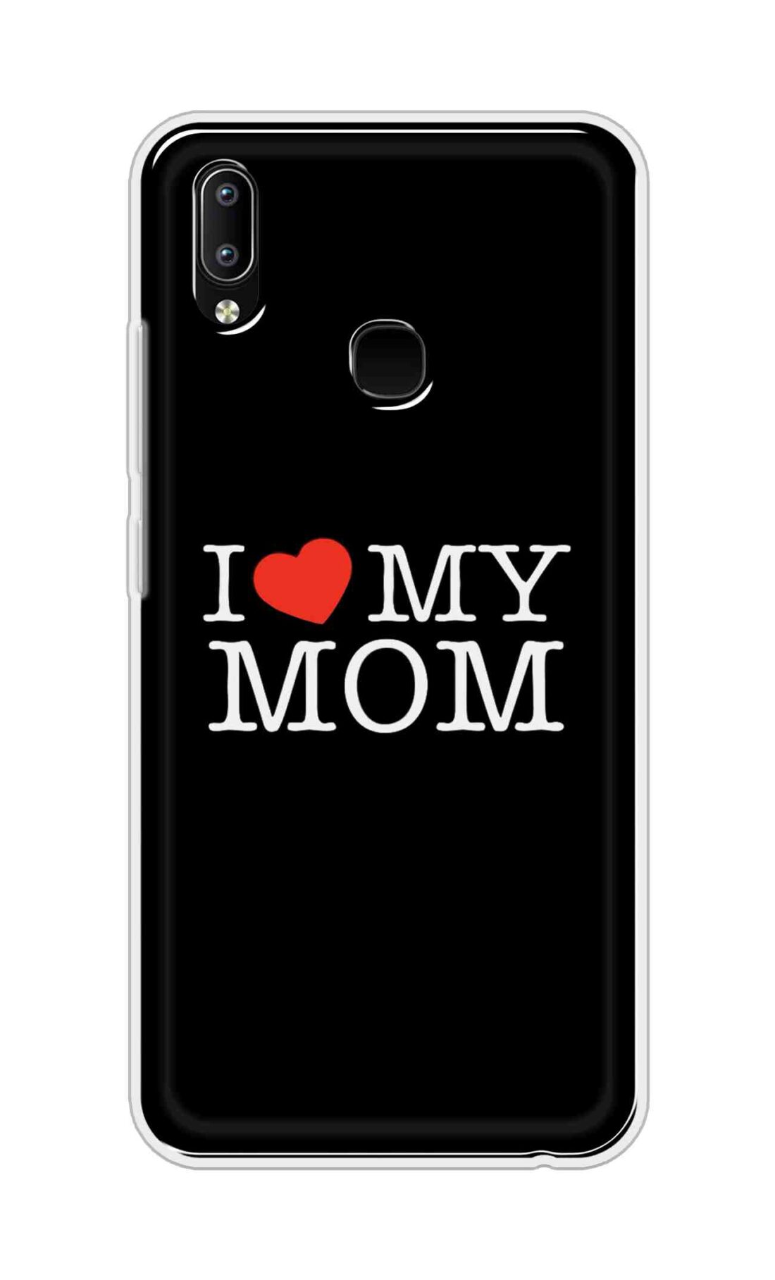 Coberta Back Cover For Vivo Y93 Back Cover Stylish Case - I Love My Mom in Black Design D11011