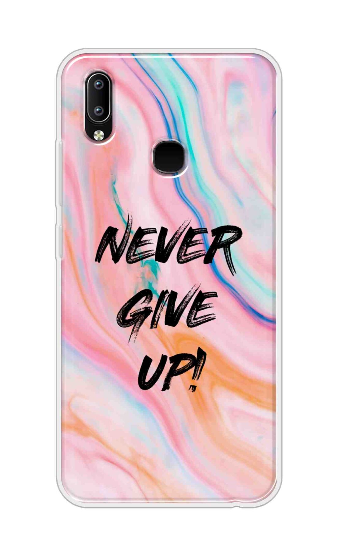 Coberta Back Cover For Vivo Y93 Back Cover Stylish Case - Never Give Up in Multicolour Design D11925