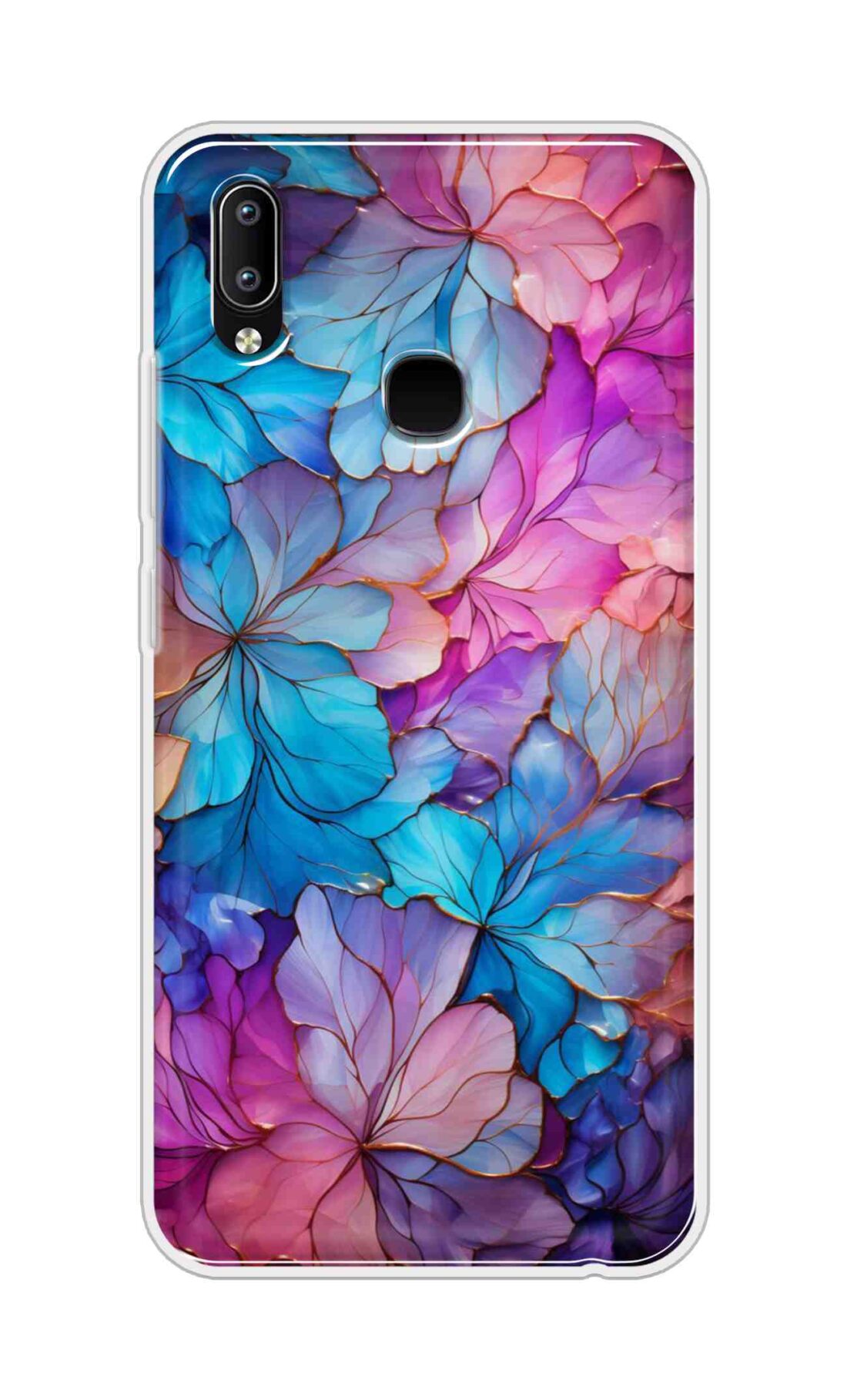 Coberta Back Cover For Vivo Y93 Back Cover Stylish Case - Multicolour Asthetic Flowers Design D16480