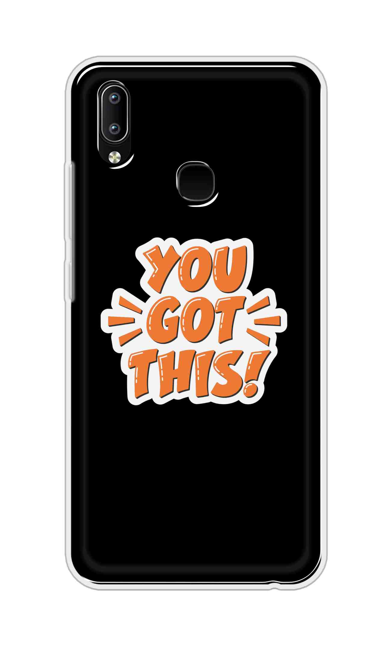 Coberta Back Cover For Vivo Y93 Back Cover Stylish Case - You Got This in Black Design D16649