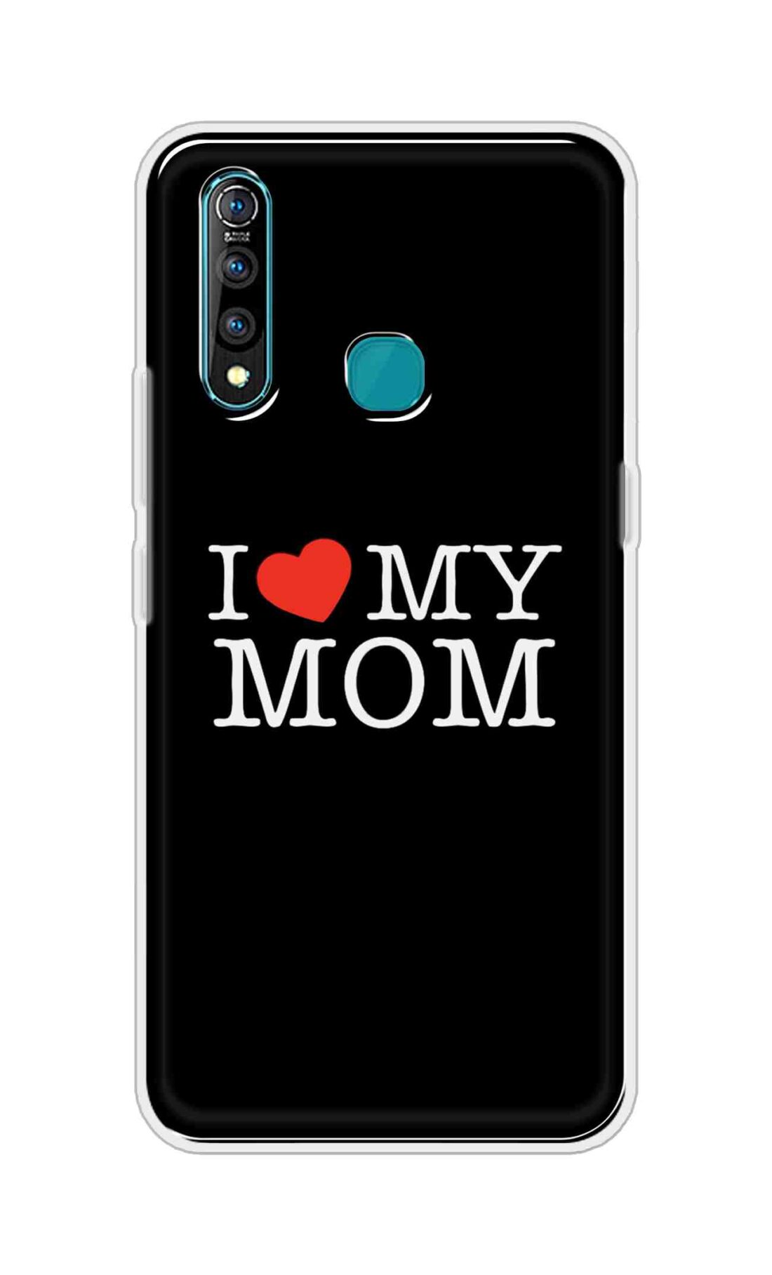 Coberta Back Cover For Vivo Z1 Pro Back Cover Stylish Case - I Love My Mom in Black Design D11011