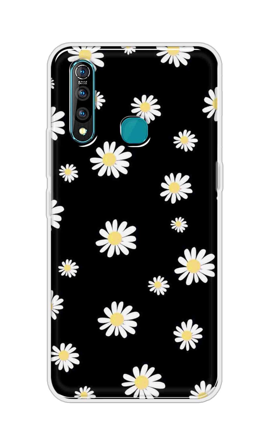 Coberta Back Cover For Vivo Z1 Pro Back Cover Stylish Case - Sun Flowers in Black Design D11094