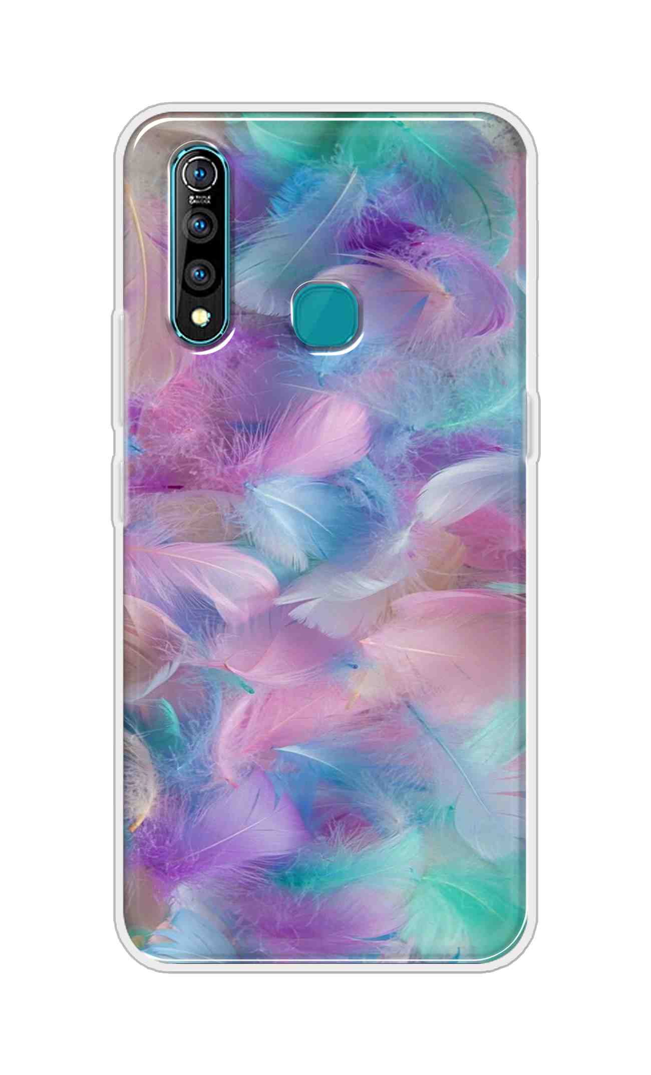 Coberta Back Cover For Vivo Z1 Pro Back Cover Stylish Case - Colourful Wings Design D16007